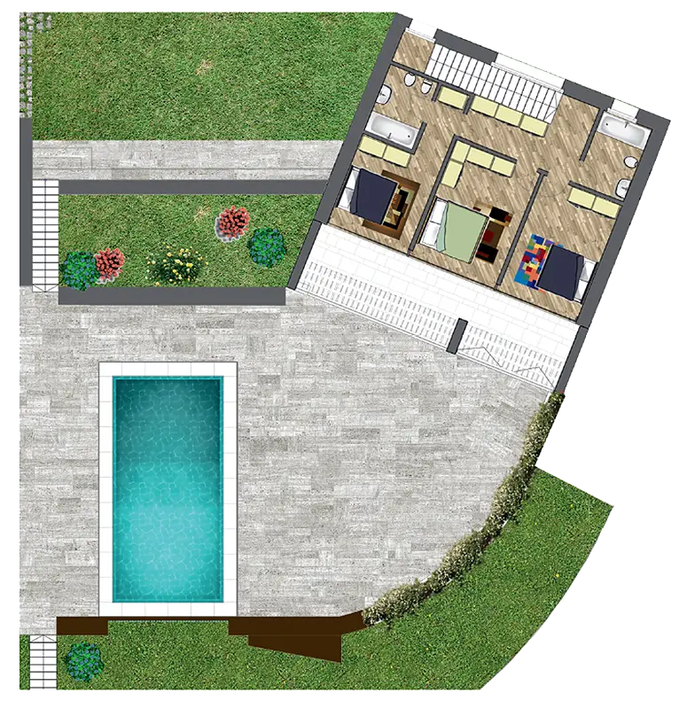 Villa a due piani sul Lago di Garda
