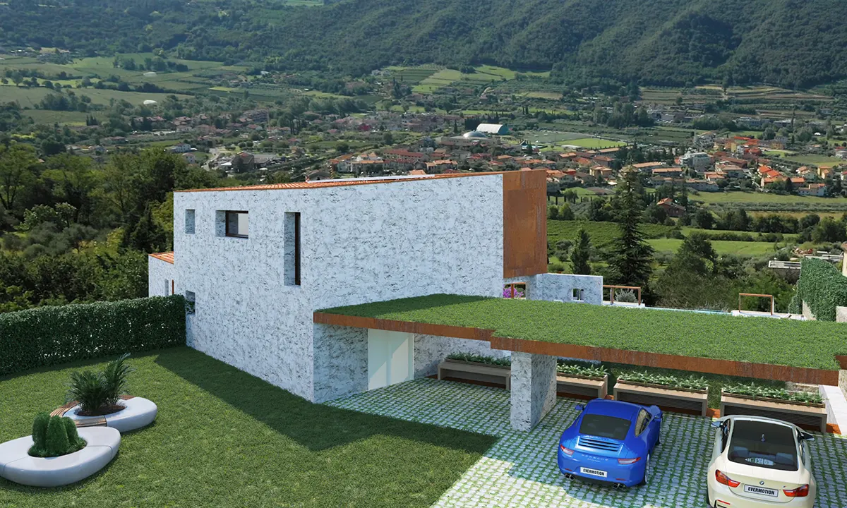 Villa tramonto con garage auto